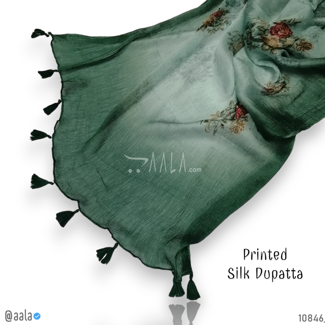 Printed-Crush Silk Blend Dupatta-20-Inches PRINTED 2.25-Metres 