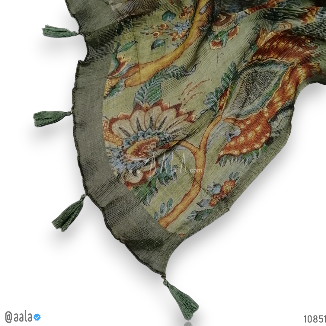 Printed-Crush Silk Blend Dupatta-20-Inches PRINTED 2.25-Metres #10851