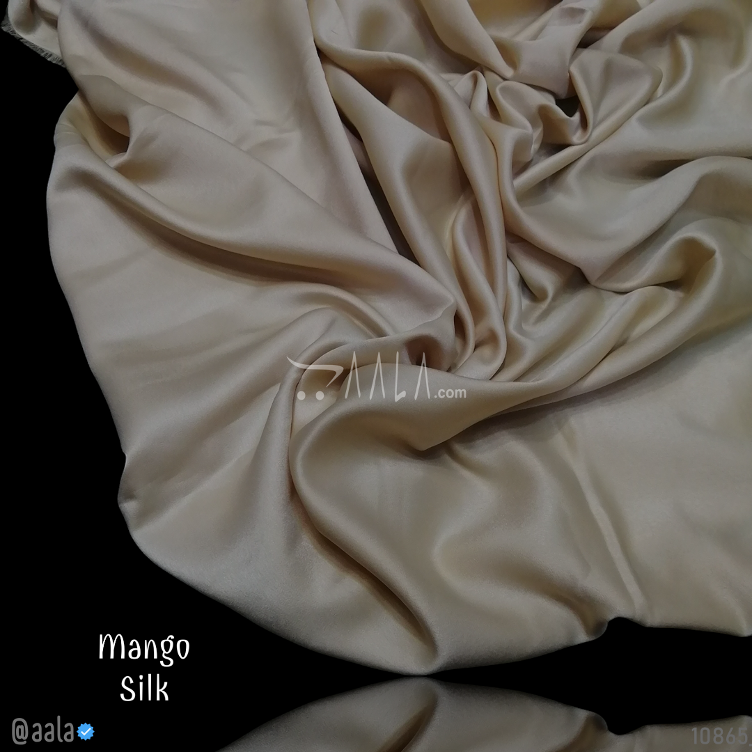 Mango Silk Poly-ester 58-Inches BISCUIT Per-Metre #10865