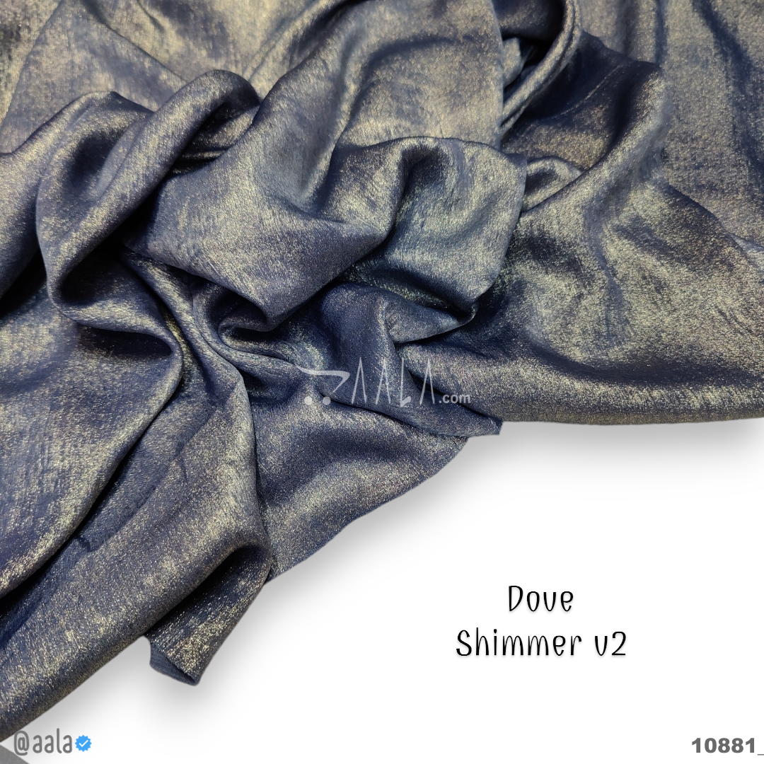 Dove-Shimmer-V2 Velvet Poly-ester 58-Inches BLUE Per-Metre #10881