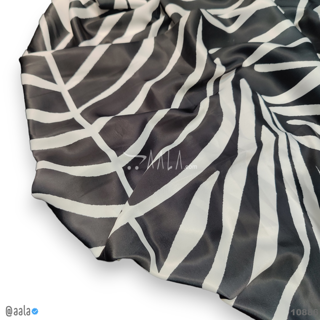 Printed-Nutella Silk Blend 44-Inches PRINTED Per-Metre #10886