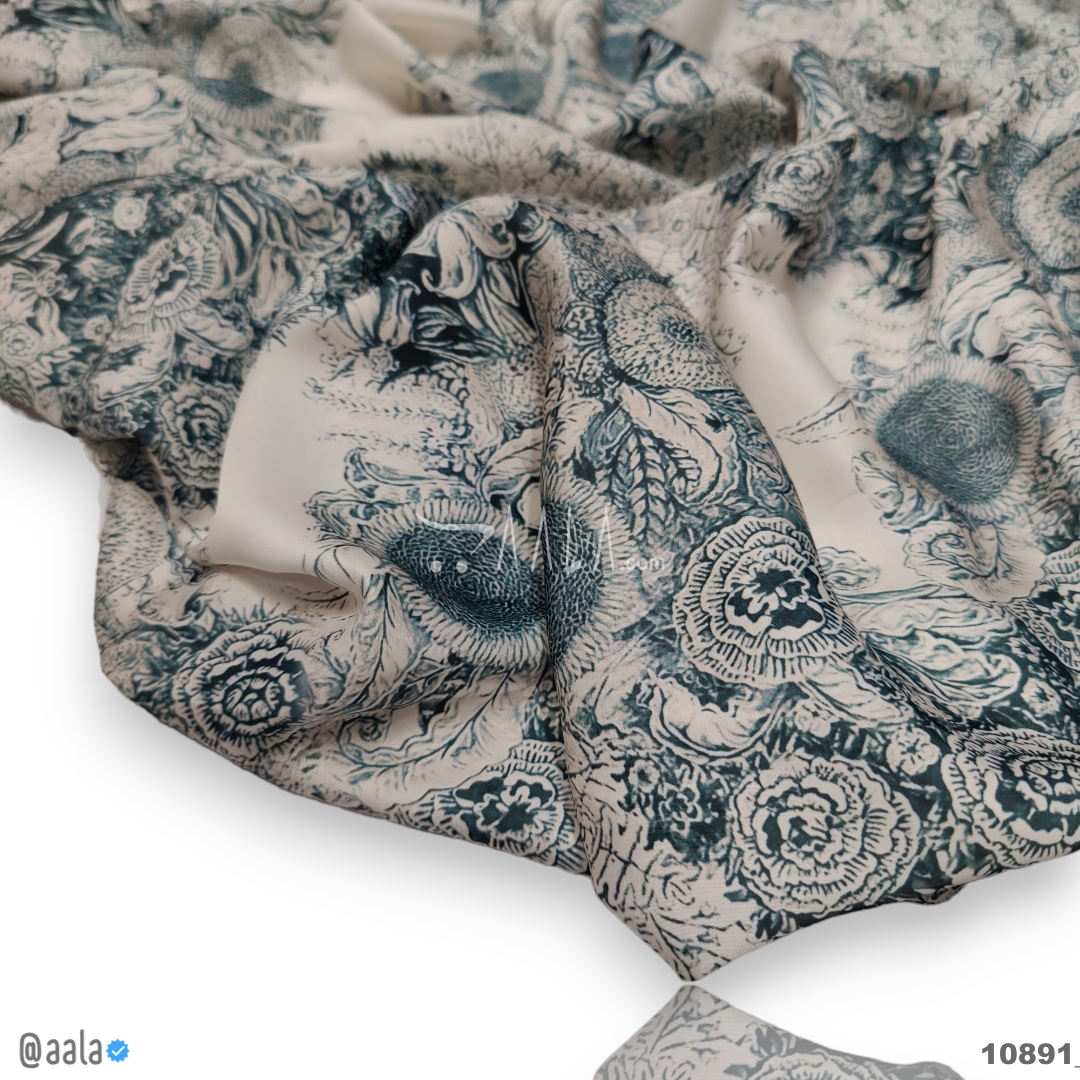 Printed Silk Blend 44-Inches PRINTED Per-Metre #10891
