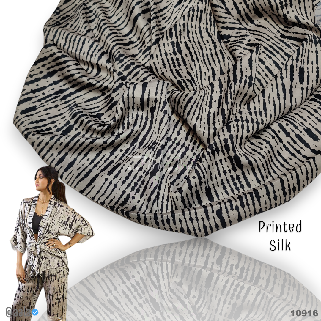 Printed Silk Blend 44-Inches PRINTED Per-Metre #10916