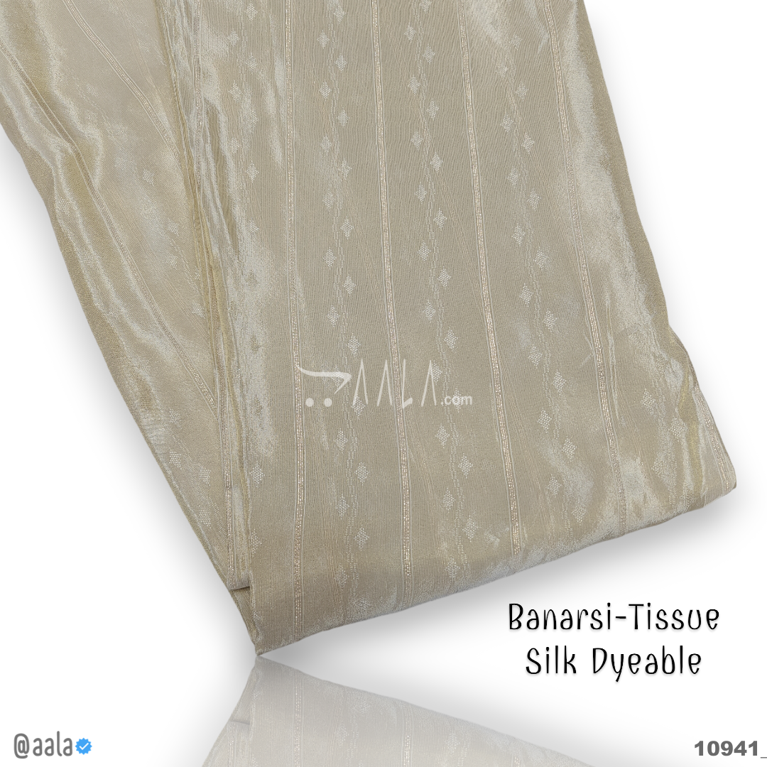 Banarsi-Tissue Silk Viscose 44-Inches DYEABLE Per-Metre #10941