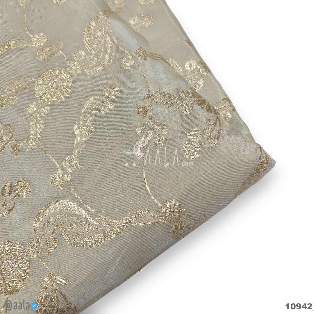 Banarsi-Tissue Silk Viscose 44-Inches DYEABLE Per-Metre #10942