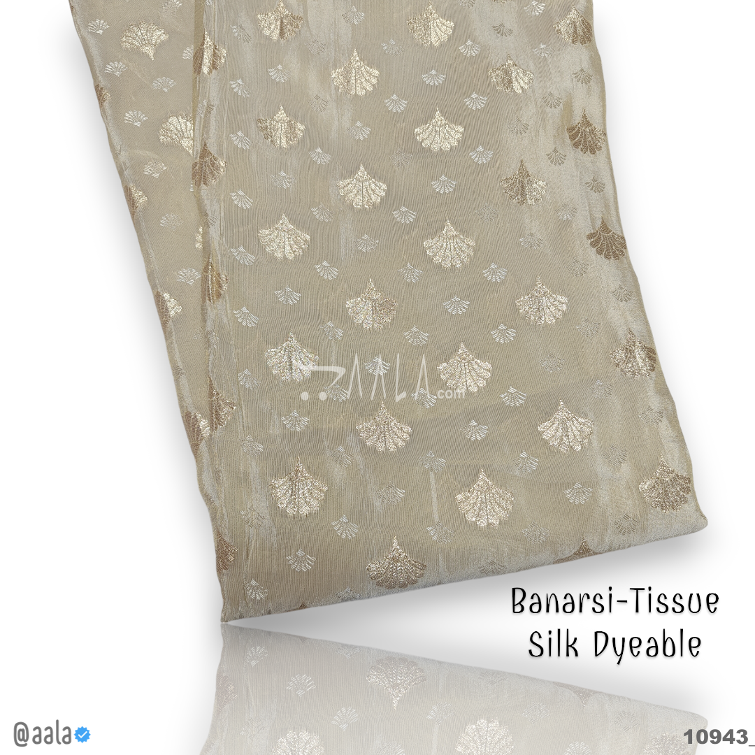 Banarsi-Tissue Silk Viscose 44-Inches DYEABLE Per-Metre #10943