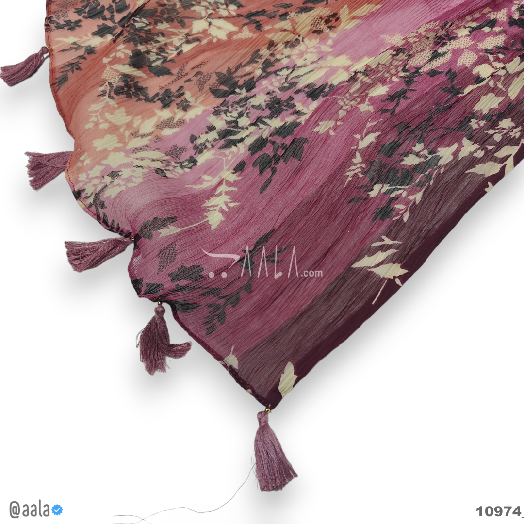 Printed-Crush Silk Blend Dupatta-20-Inches PRINTED 2.25-Metres #10974