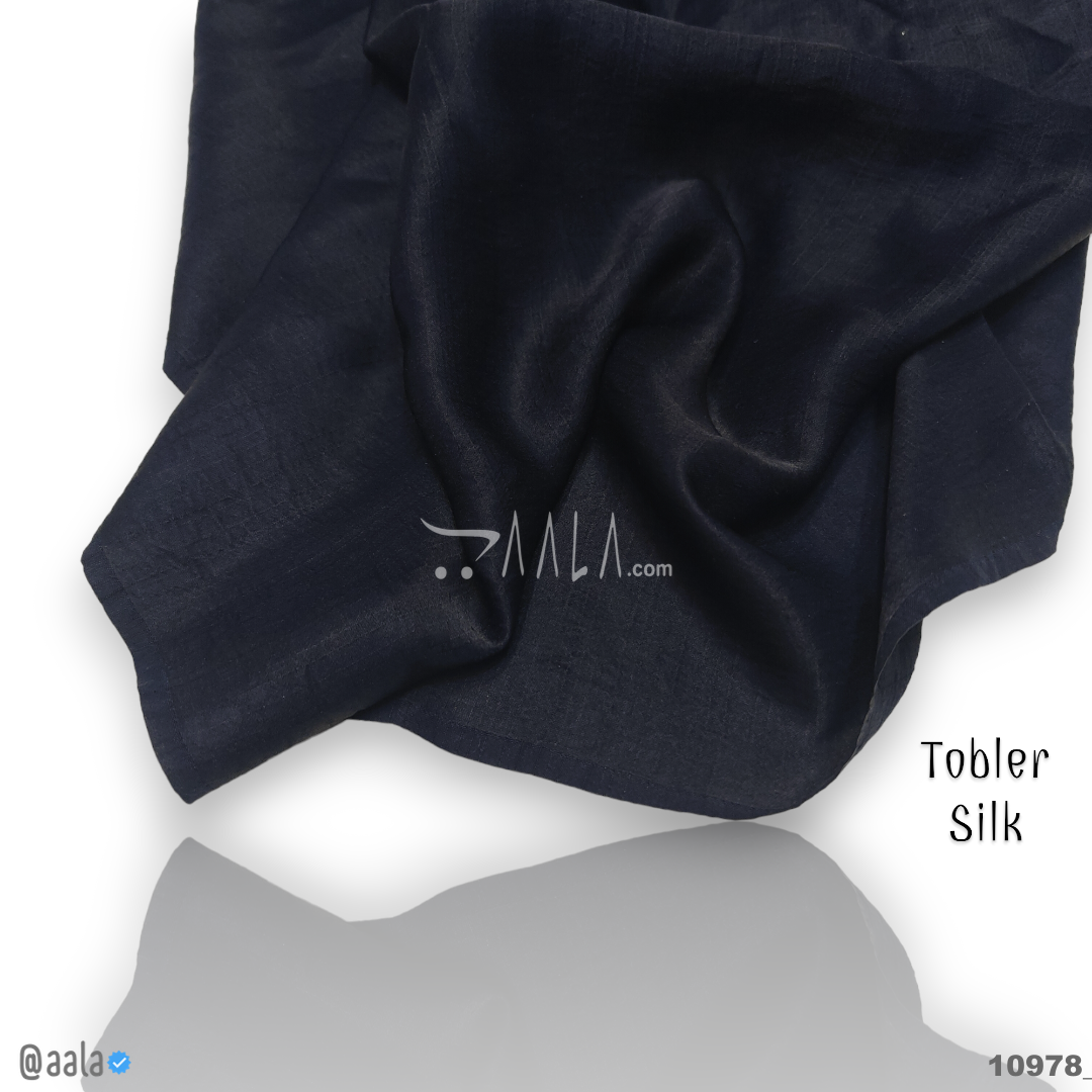 Tobler Silk Poly-ester 44-Inches BLUE Per-Metre #10978