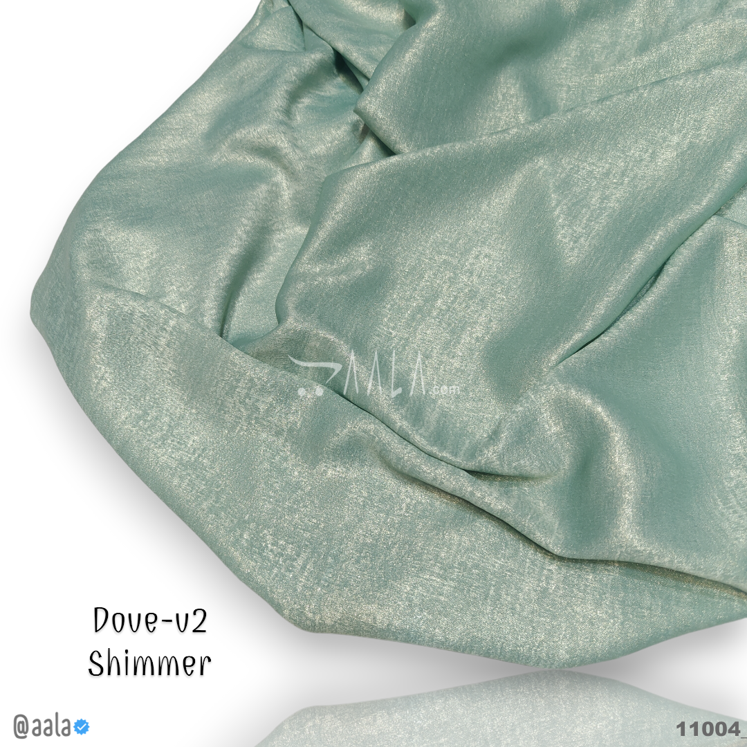 Dove-Shimmer-V2 Velvet Poly-ester 58-Inches GREEN Per-Metre #11004