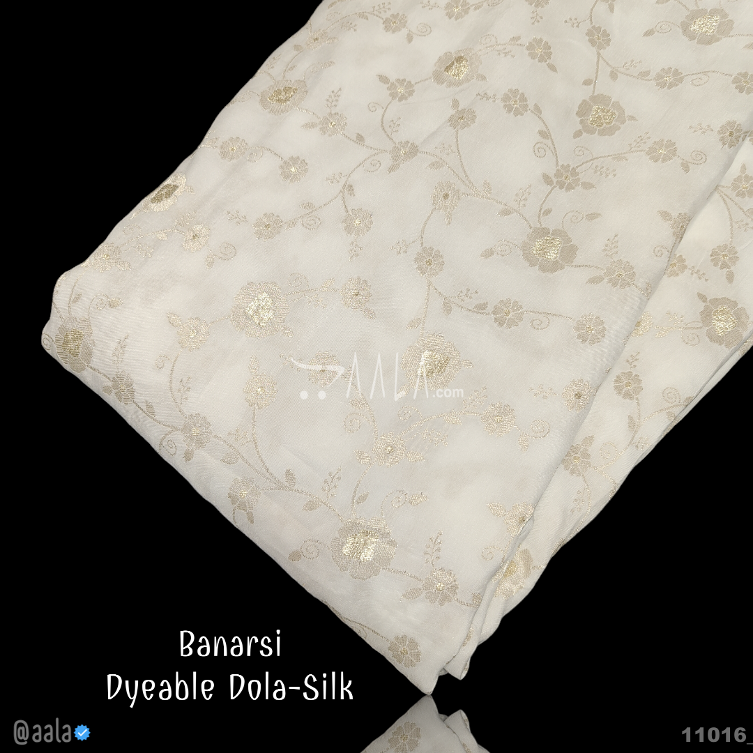 Banarsi-Upada Silk Viscose 44-Inches DYEABLE Per-Metre #11016