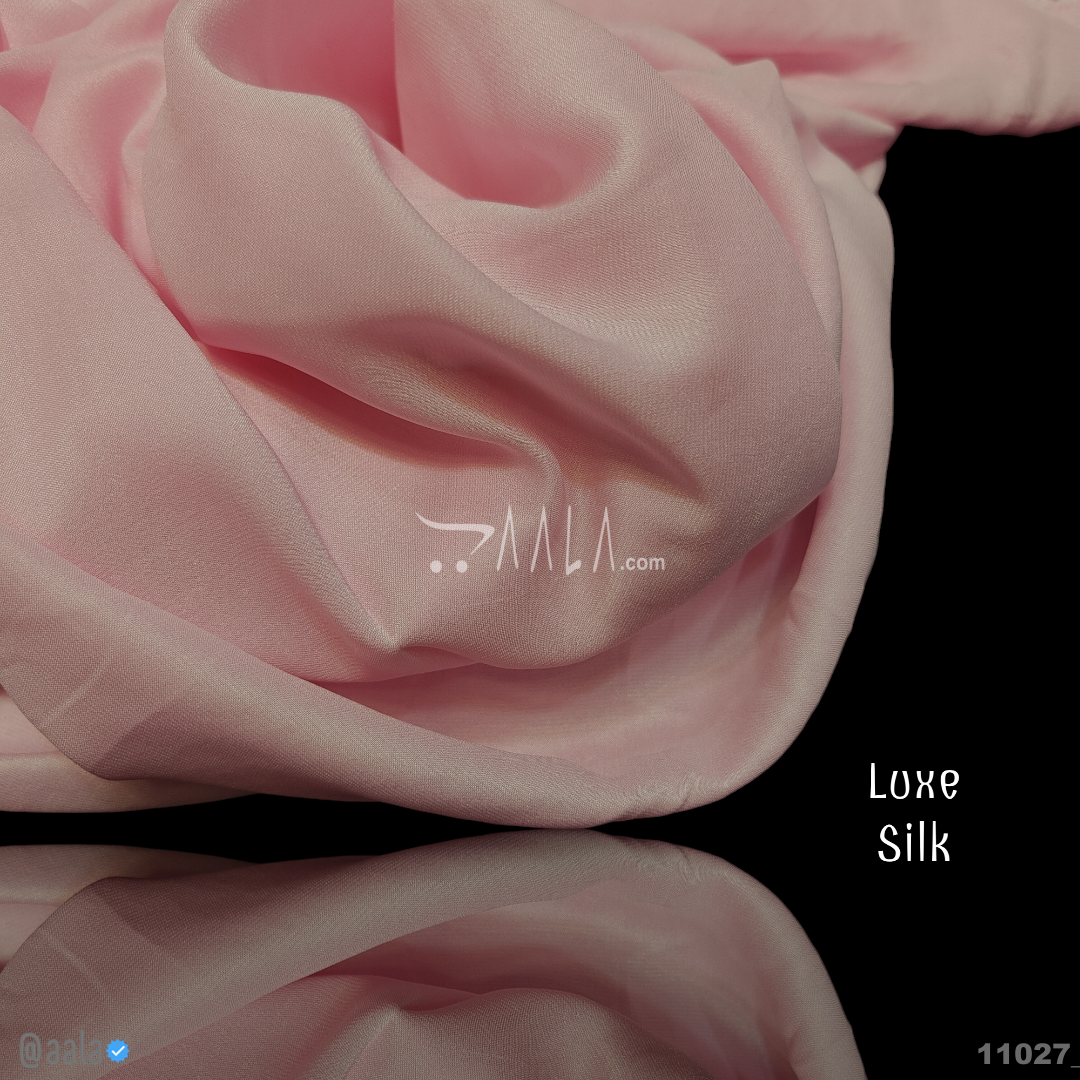 Luxe Silk Poly-ester 58-Inches PINK Per-Metre #
11027