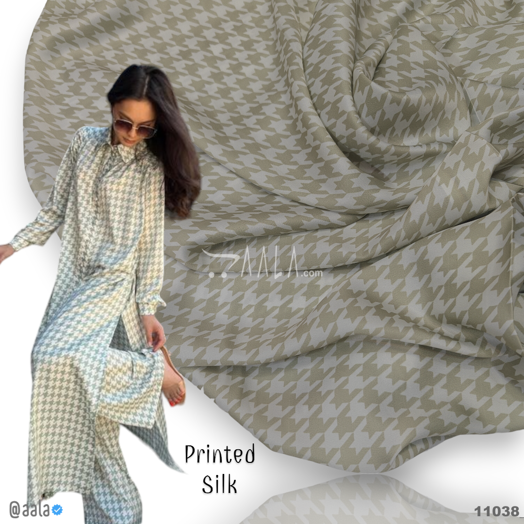 Printed Silk Blend 44-Inches PRINTED Per-Metre #11038