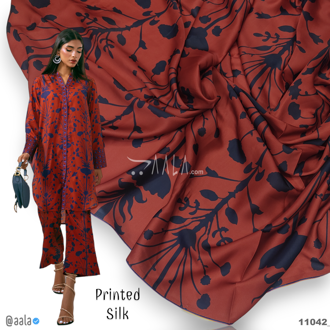 Printed Silk Blend 44-Inches PRINTED Per-Metre #11042