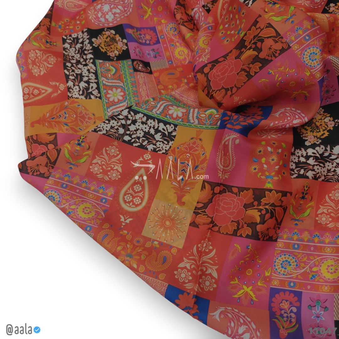 Printed Silk Blend 44-Inches PRINTED Per-Metre #11047