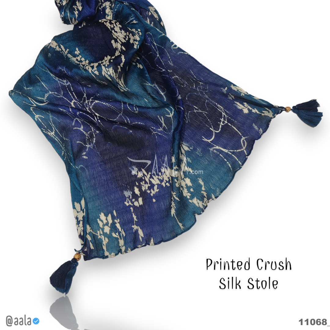Printed Silk Blend Dupatta-20-Inches PRINTED 2.25-Metres 