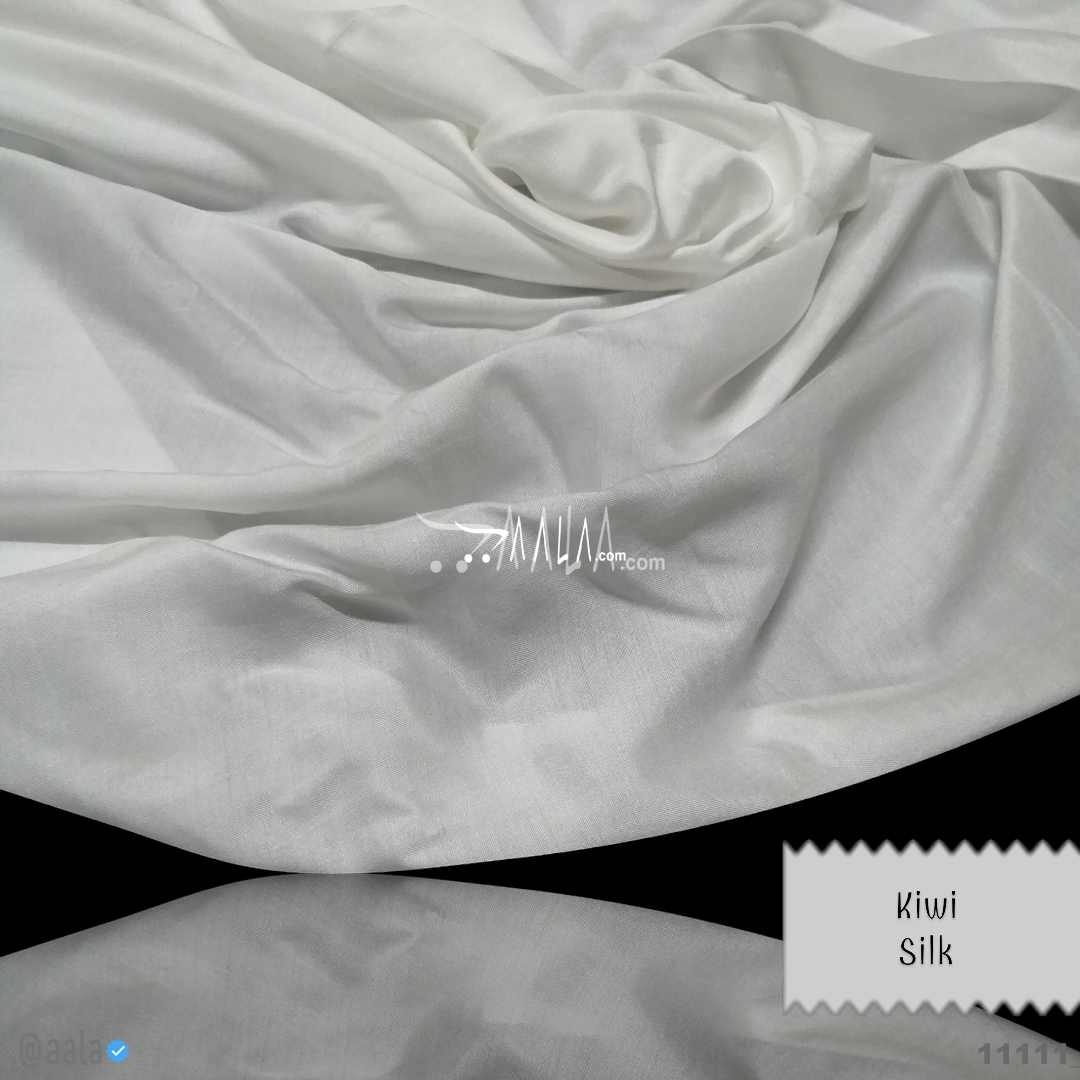 Kiwi Silk Viscose 44-Inches DYEABLE Per-Metre #11111