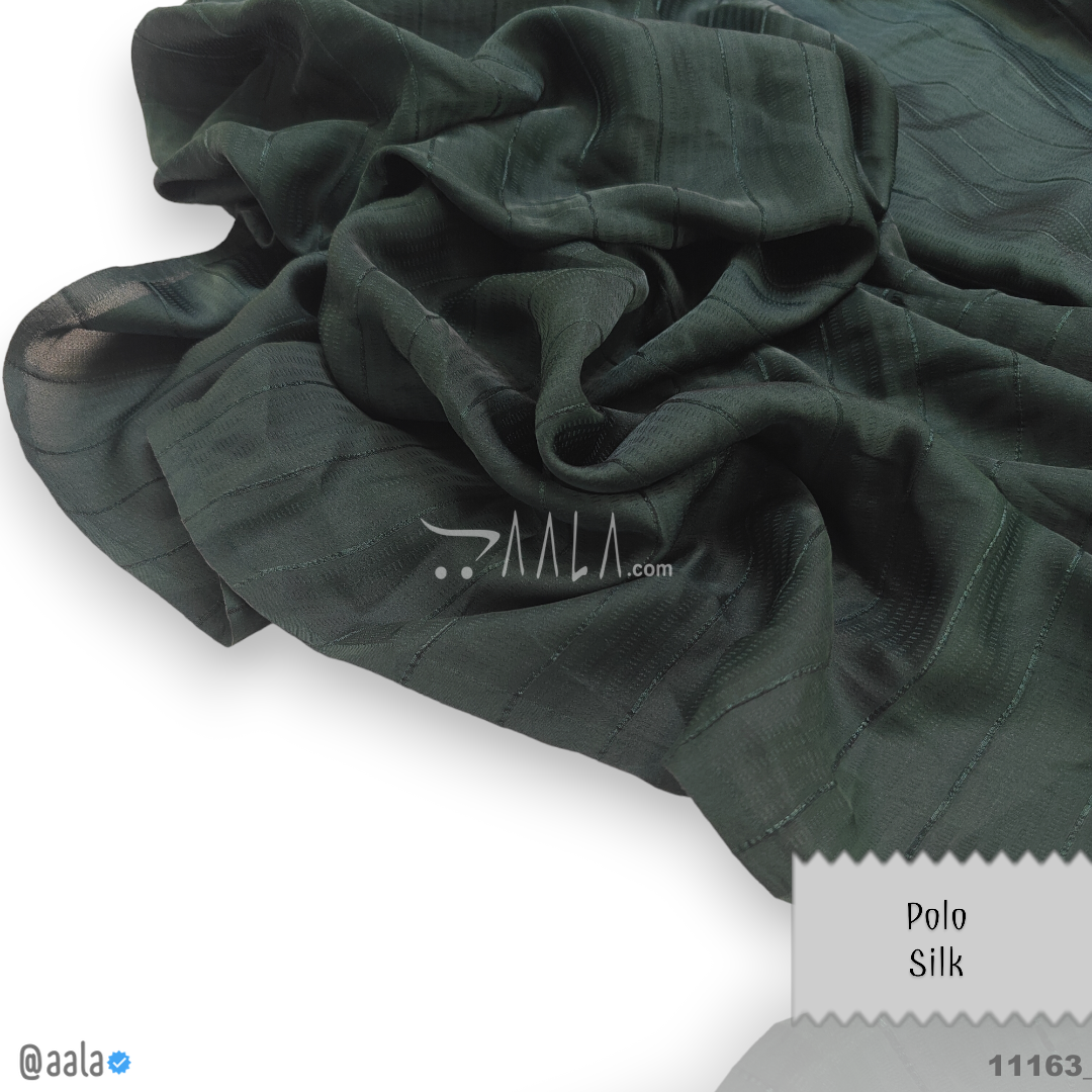 Polo Silk Poly-ester 44-Inches GREEN Per-Metre #11163