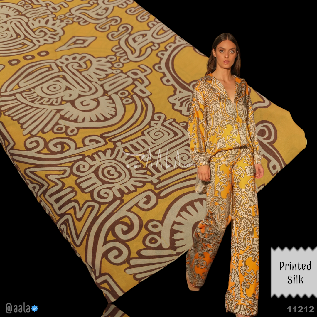 Printed Silk Blend 44-Inches PRINTED Per-Metre #11212