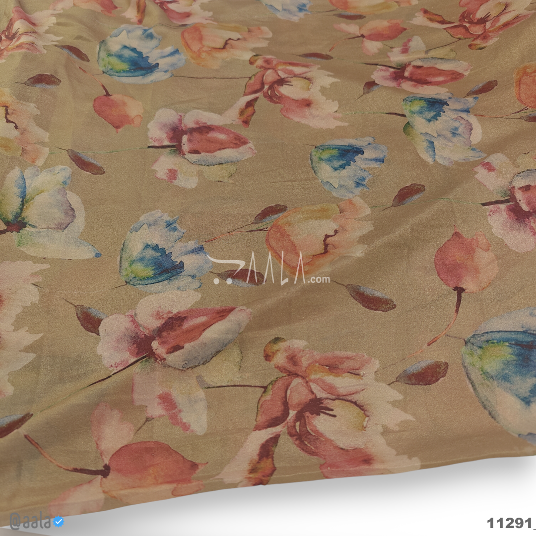 Printed-Foil Georgette Poly-ester 44-Inches PRINTED Per-Metre #11291