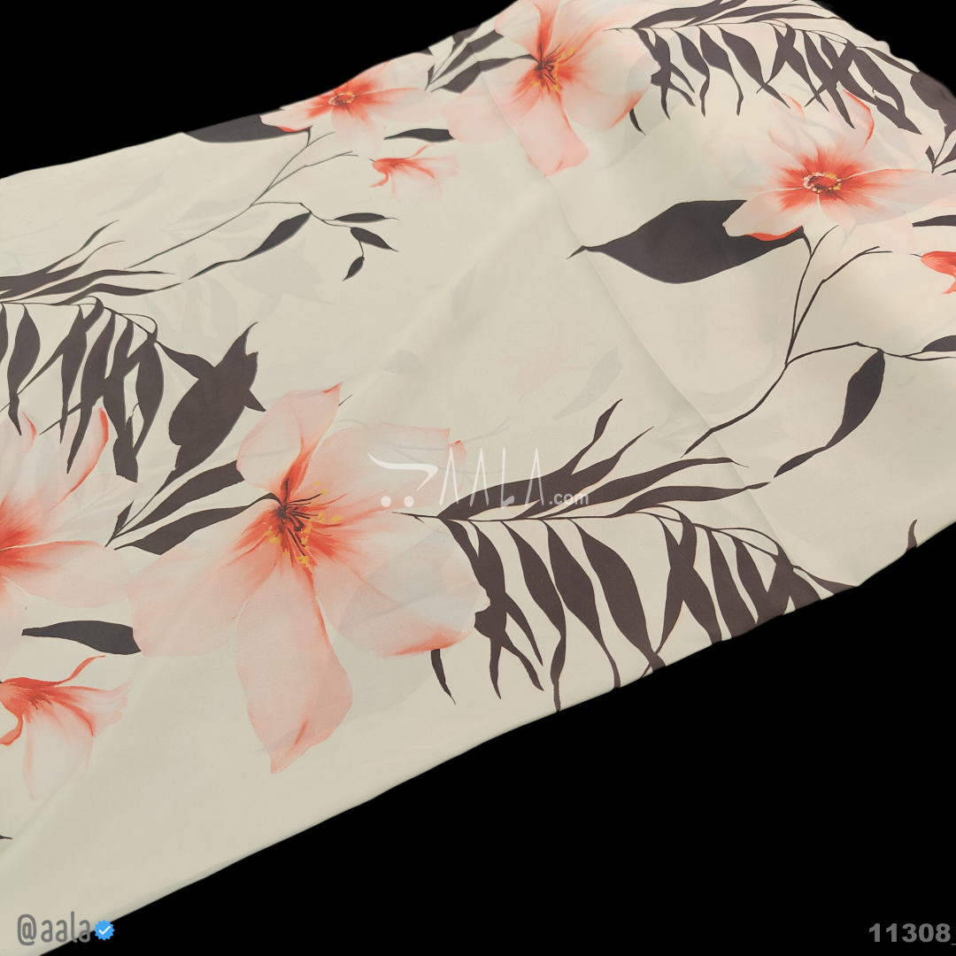 Printed Silk Blend 44-Inches PRINTED Per-Metre #11308