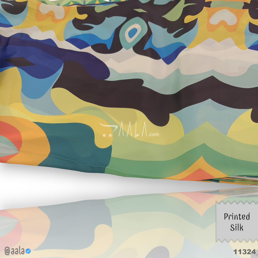 Printed Silk Blend 44-Inches PRINTED Per-Pc #11324