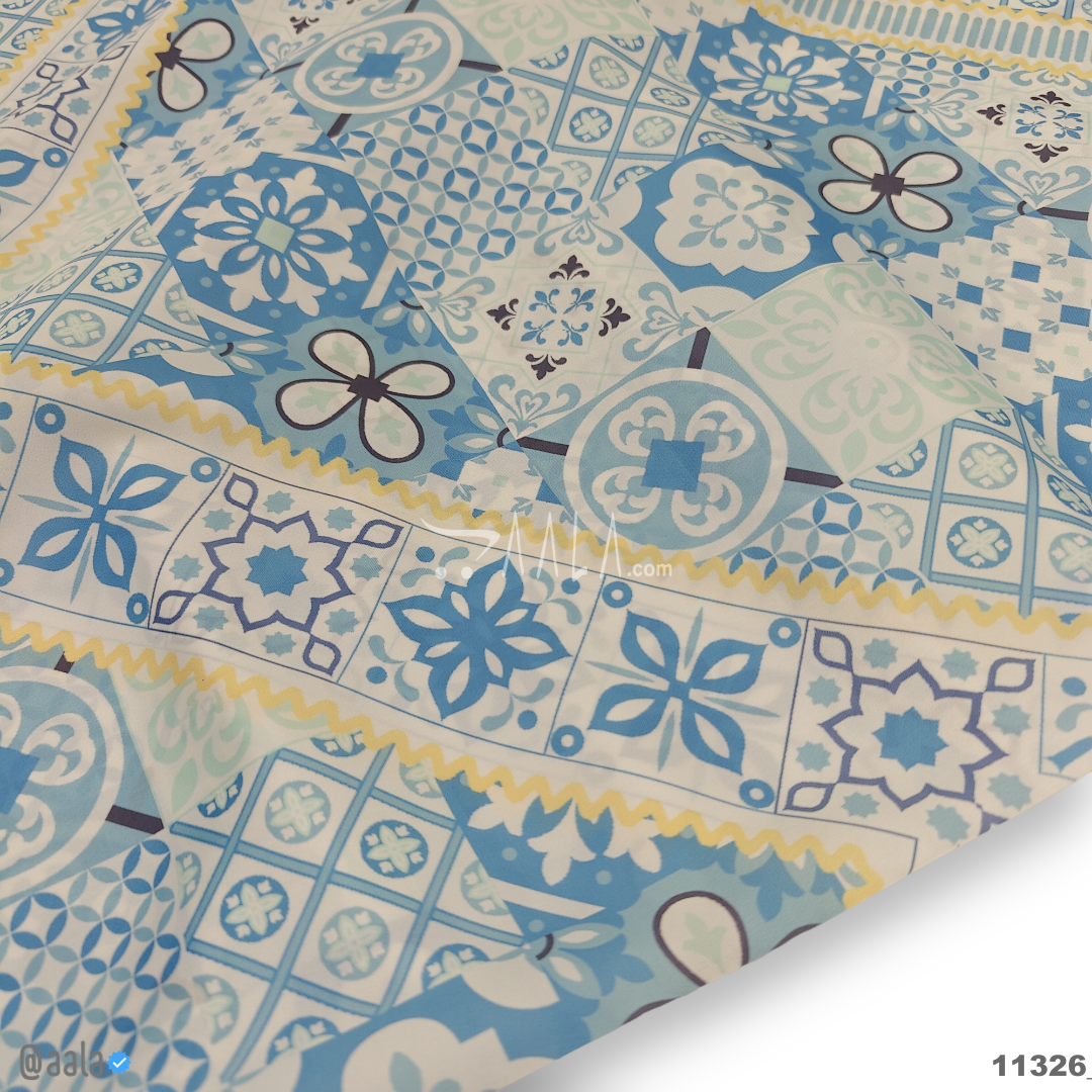 Printed Silk Blend 44-Inches PRINTED Per-Pc #11326
