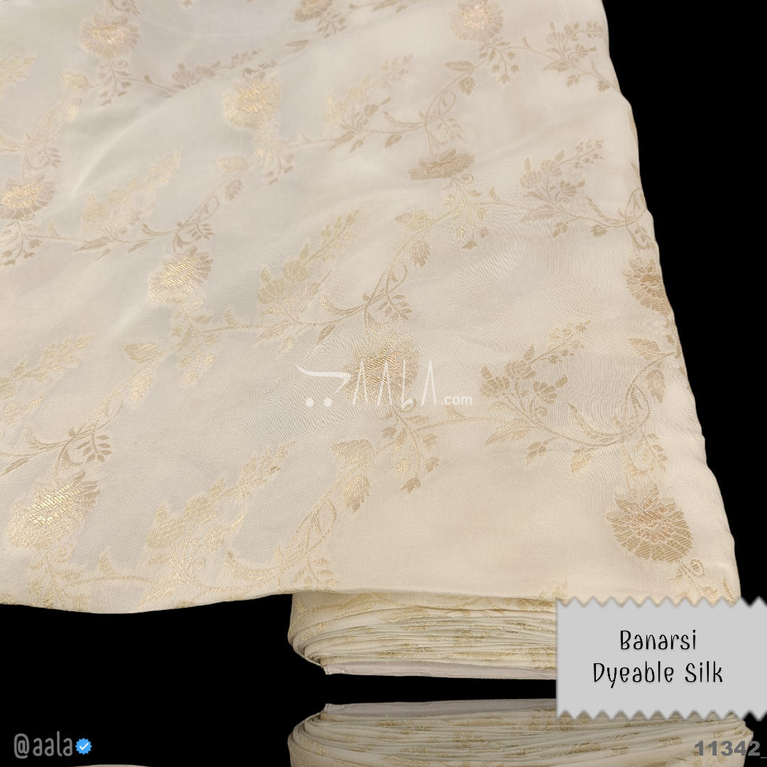 Banarsi-Dola Silk Viscose 44-Inches DYEABLE Per-Metre #11342