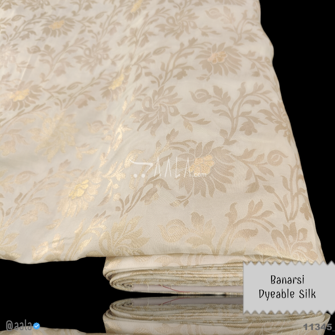 Banarsi-Dola Silk Viscose 44-Inches DYEABLE Per-Metre #11345
