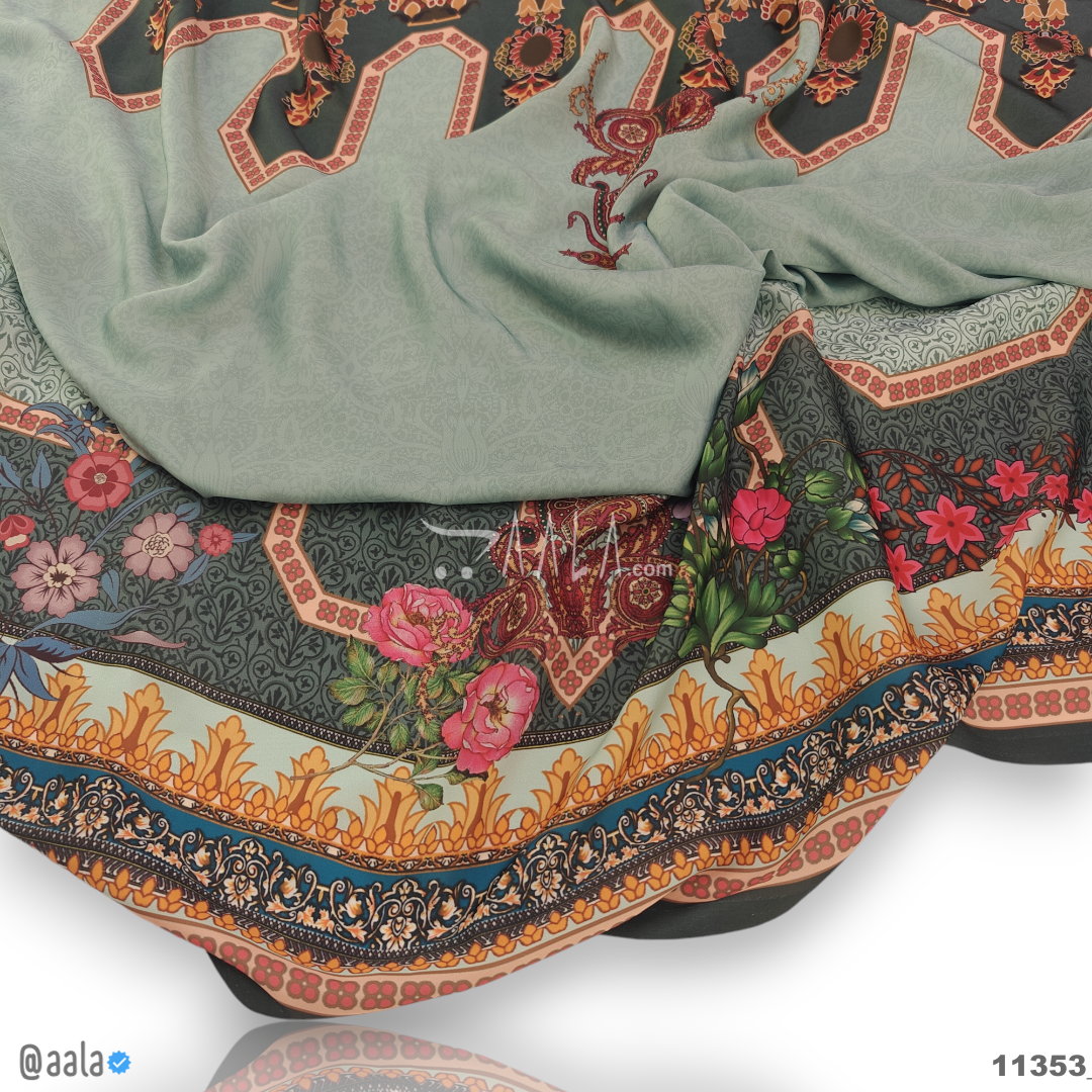 Printed Silk Blend 44-Inches PRINTED Per-Pc #11353
