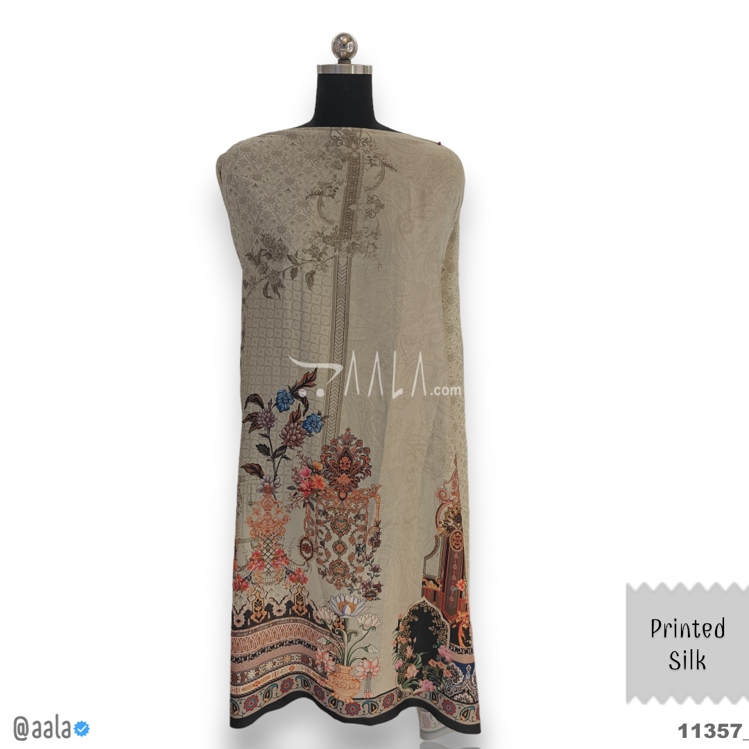Printed Silk Blend 44-Inches PRINTED Per-Pc #11357