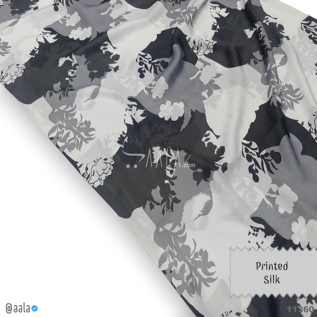Printed Silk Blend 44-Inches PRINTED Per-Metre #11360