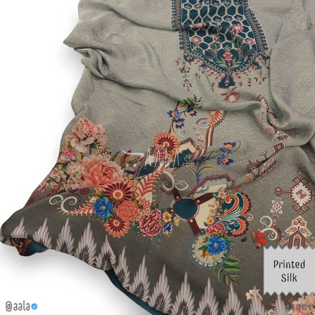 Printed Silk Blend 44-Inches PRINTED Per-Pc #11361
