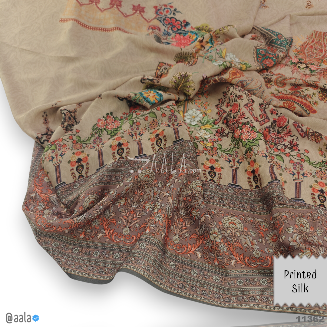 Printed Silk Blend 44-Inches PRINTED Per-Pc #11362