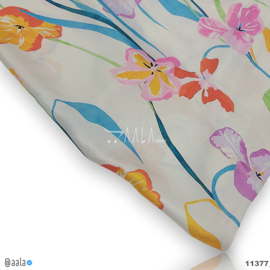 Printed Silk Blend 44-Inches PRINTED Per-Metre #11377