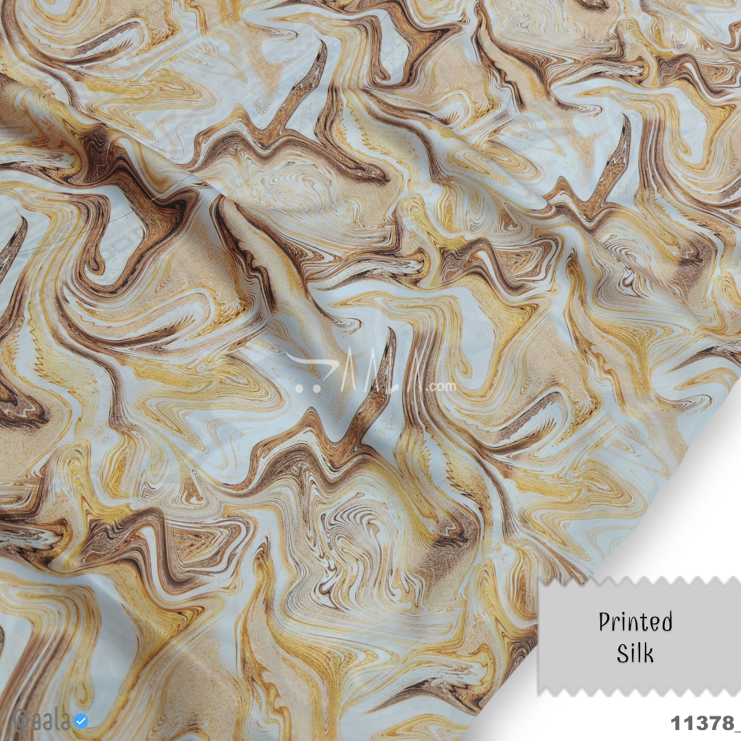 Printed Silk Blend 44-Inches PRINTED Per-Metre #11378