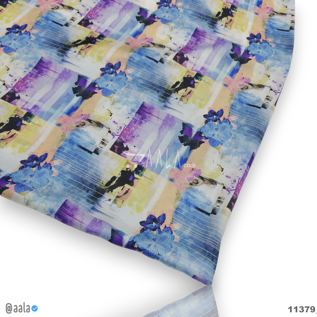 Printed Silk Blend 44-Inches PRINTED Per-Metre #11379