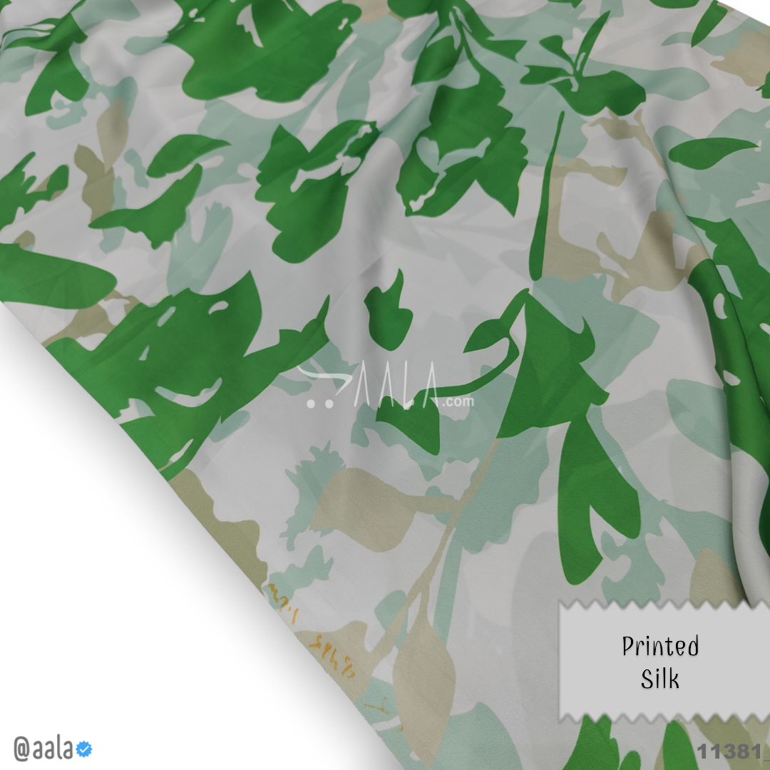 Printed Silk Blend 44-Inches PRINTED Per-Metre #11381