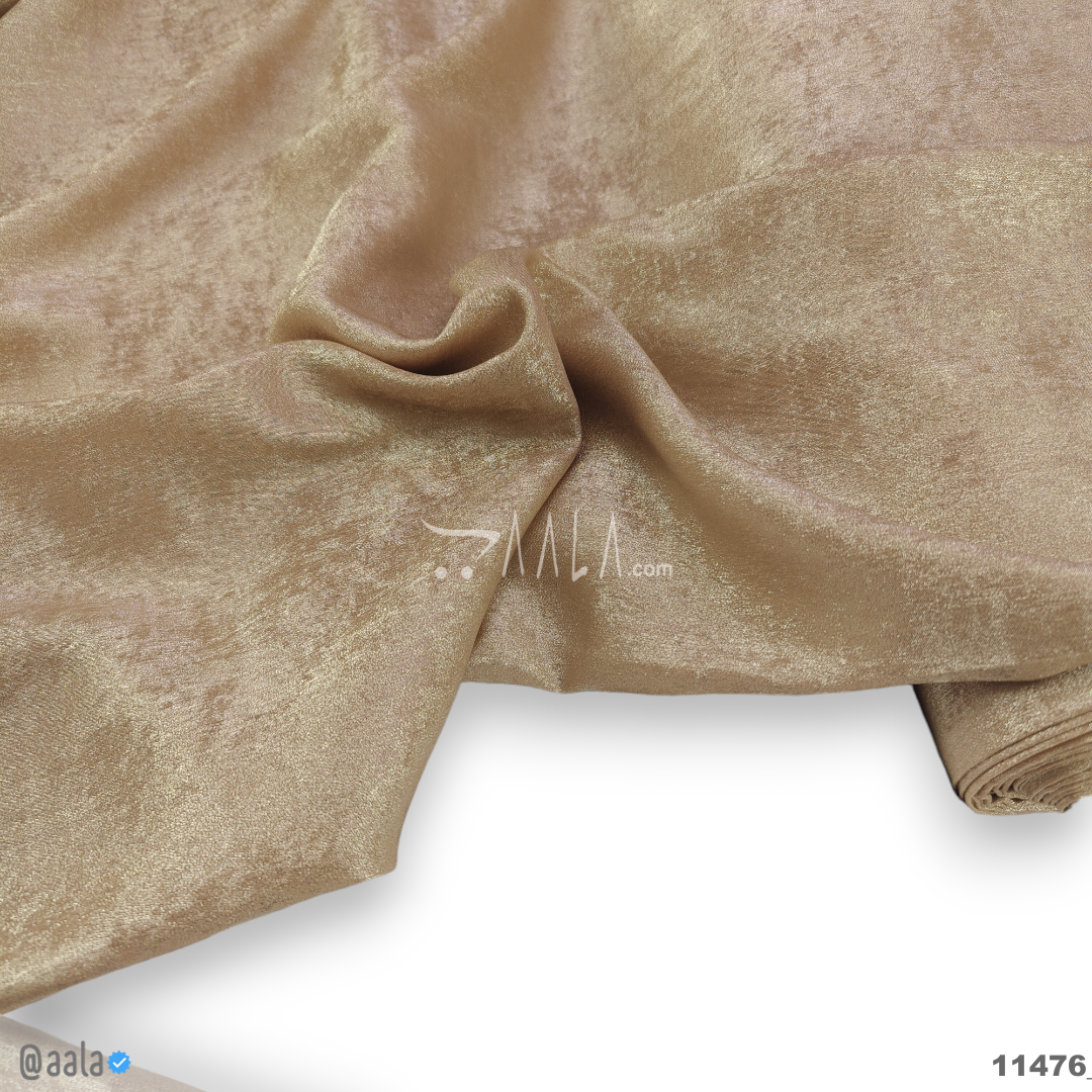 Dove-Shimmer Velvet Poly-ester 58-Inches GOLD Per-Metre #11476