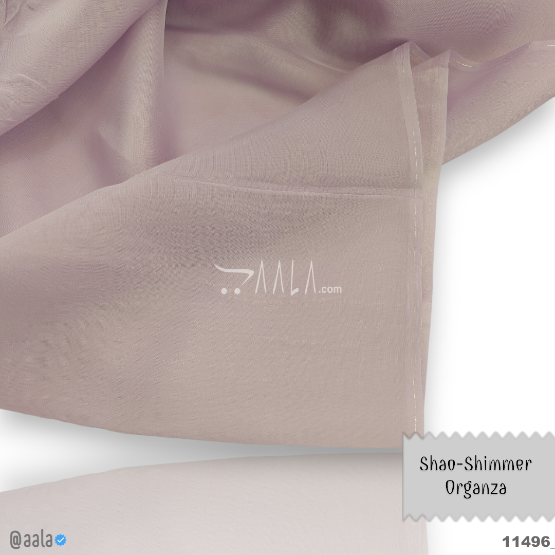 Shao-Shimmer Organza Viscose 44-Inches PURPLE Per-Metre #11496
