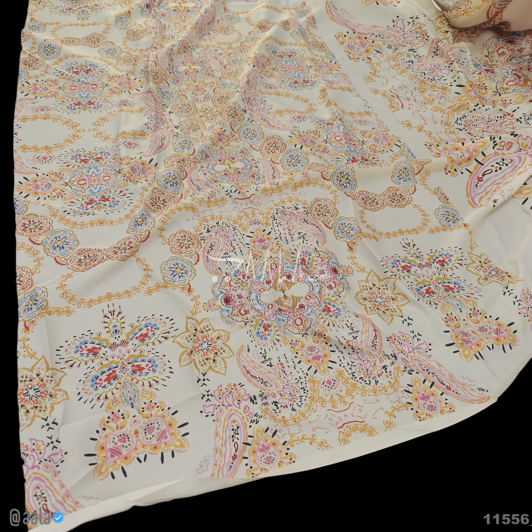 Printed Silk Blend 44-Inches PRINTED Per-Pc 