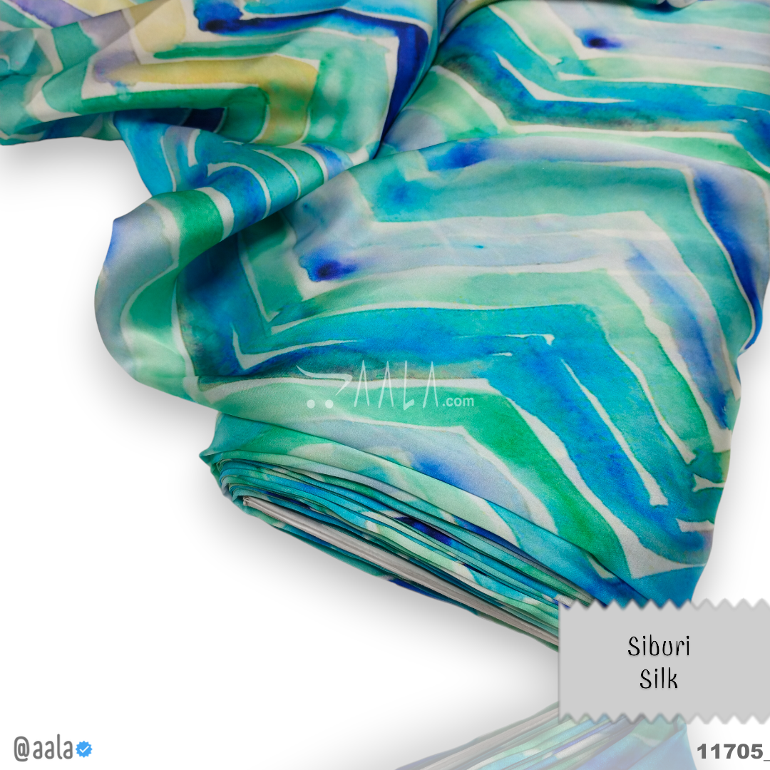 Siburi Silk Poly-ester 44-Inches ASSORTED Per-Metre #11705