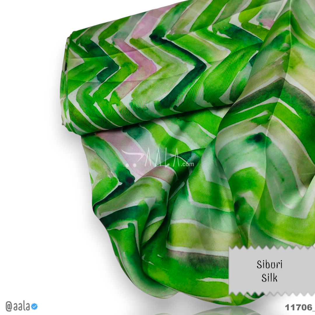 Siburi Silk Poly-ester 44-Inches ASSORTED Per-Metre #11706