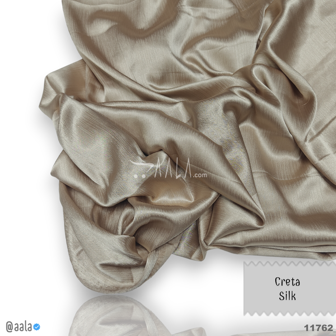 Creta Silk Poly-ester 58-Inches BIEGE Per-Metre #11762