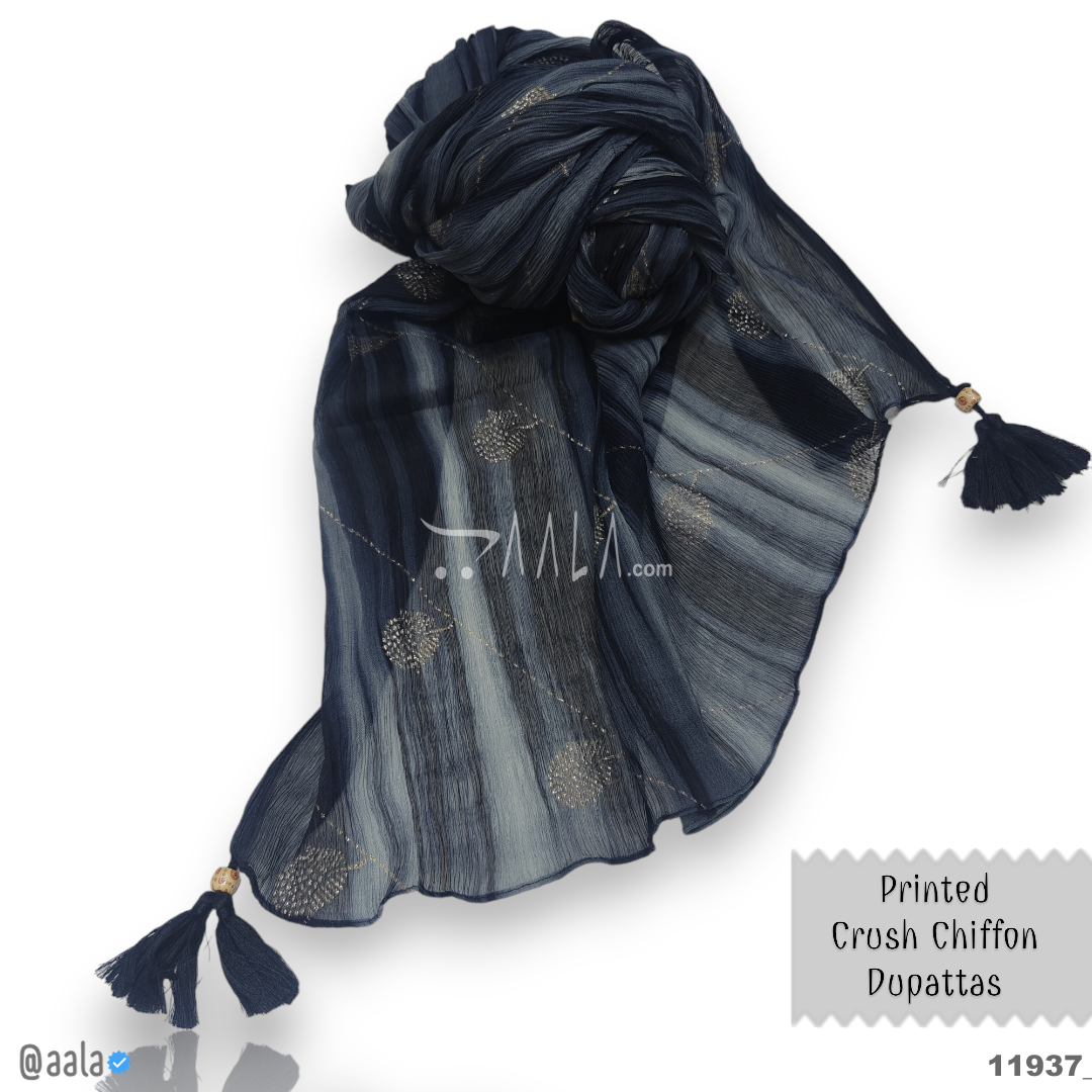 Printed Silk Blend Dupatta-20-Inches PRINTED 2.25-Metres 