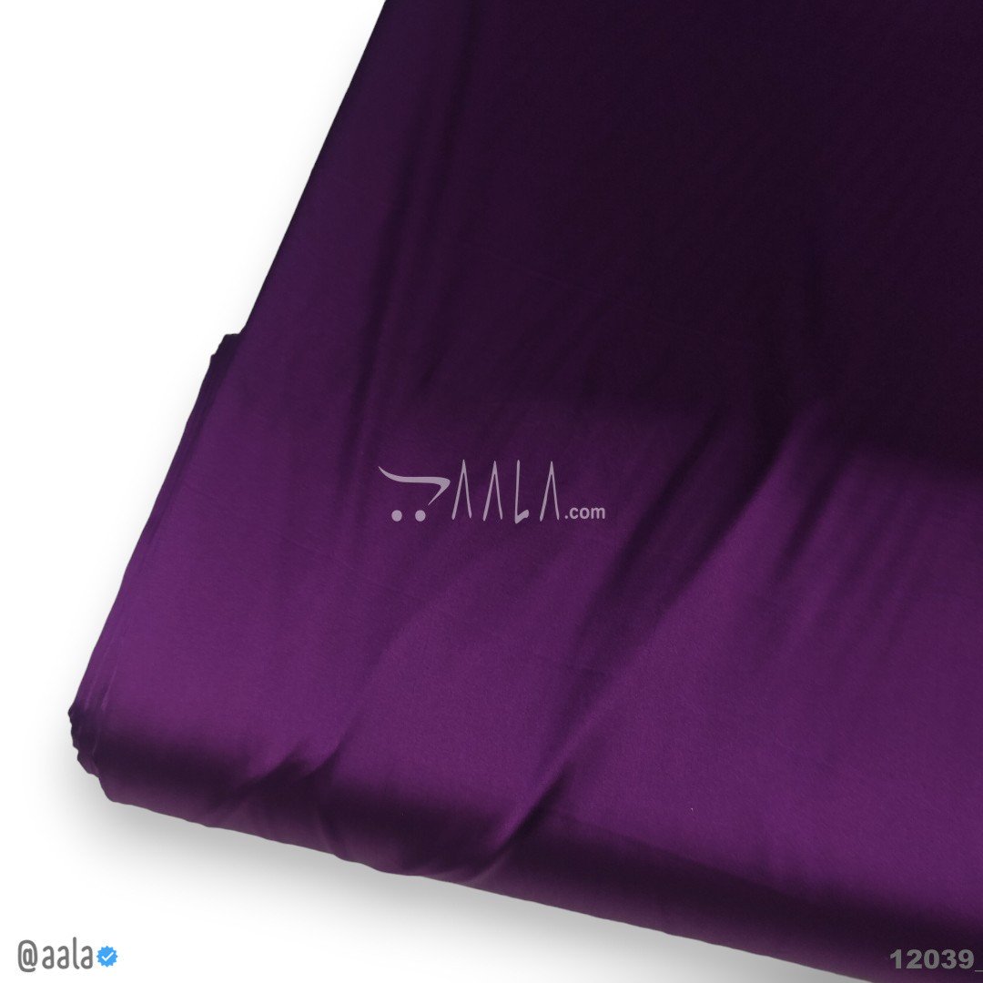 Zara-V2 Silk Poly-ester 58-Inches PURPLE Per-Metre #12039