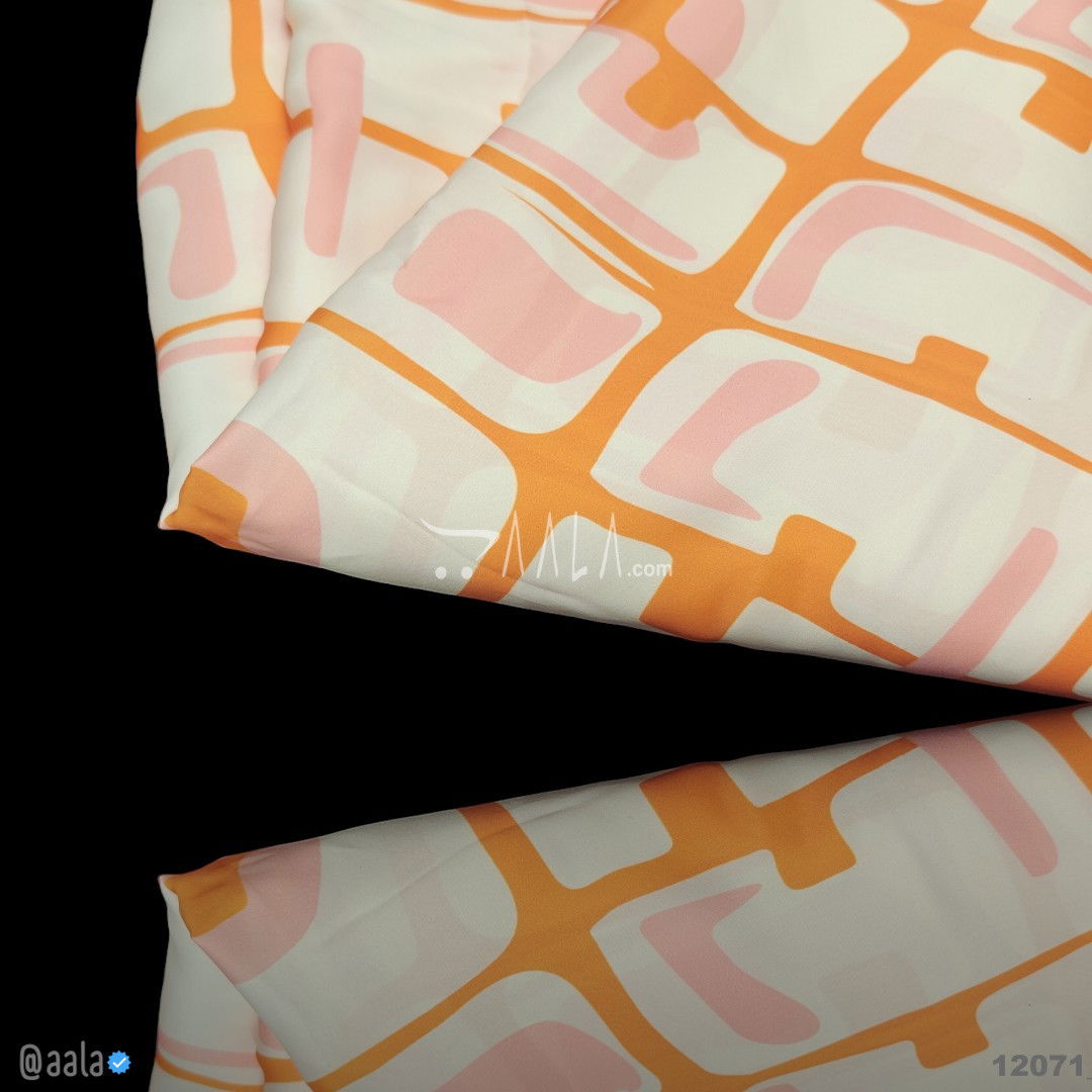 Printed Silk Blend 44-Inches PRINTED Per-Metre #12071