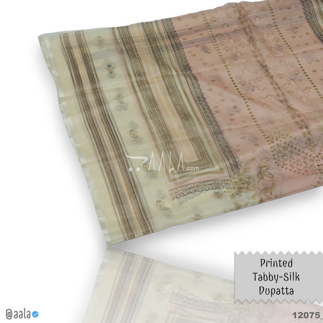 Printed-Tabby Organza Blend Dupatta-32-Inches PRINTED 2.25-Metres #12075