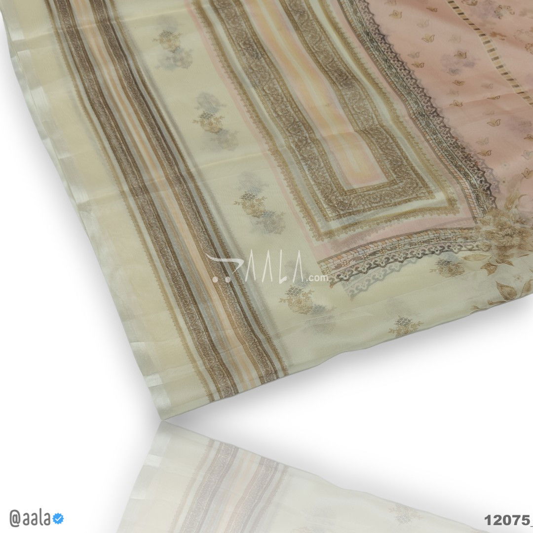 Printed-Tabby Organza Blend Dupatta-32-Inches PRINTED 2.25-Metres #12075