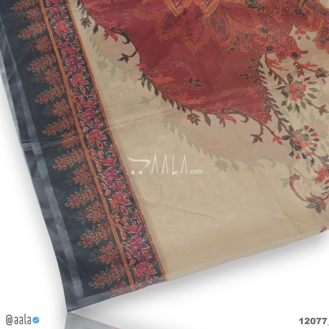 Printed-Tabby Organza Blend Dupatta-32-Inches PRINTED 2.25-Metres #12077