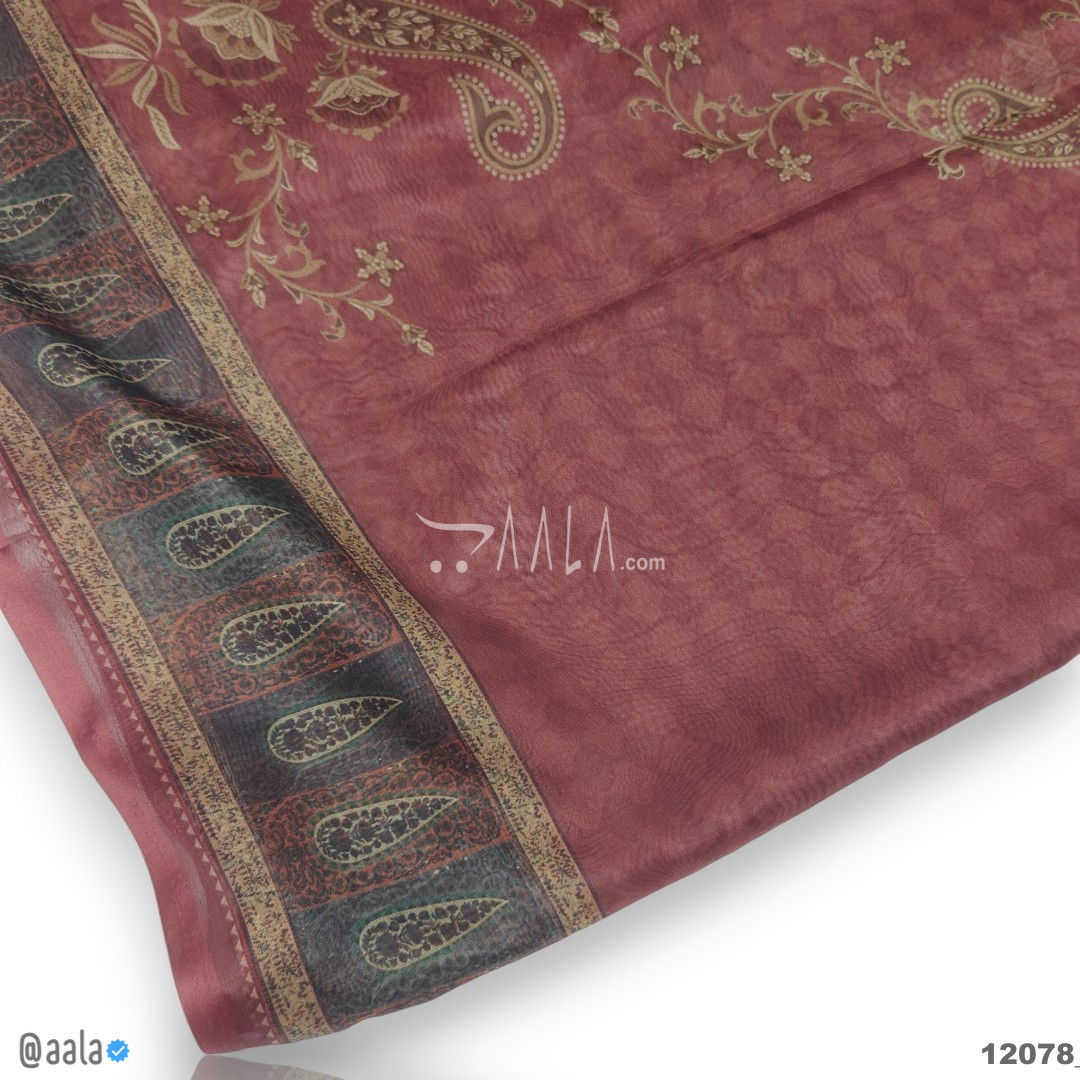 Printed-Tabby Organza Blend Dupatta-32-Inches PRINTED 2.25-Metres #12078